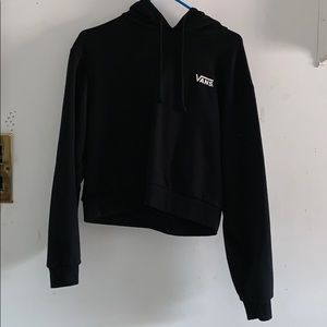 Vans Cropped Sweatshirt - Checkered Sleeve